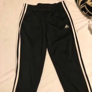 Long black & white soccer pants
